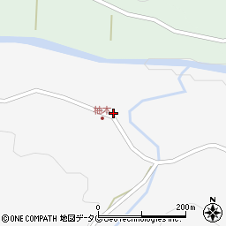 大分県豊後大野市緒方町柚木249周辺の地図