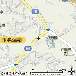 玉名温泉北入口周辺の地図