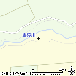 馬渡川周辺の地図