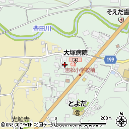 熊本県熊本市北区植木町豊田605周辺の地図