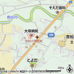 熊本県熊本市北区植木町豊田602周辺の地図
