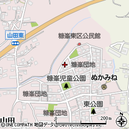 熊本県玉名市山田1836-80周辺の地図