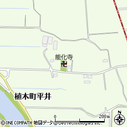 能化寺周辺の地図