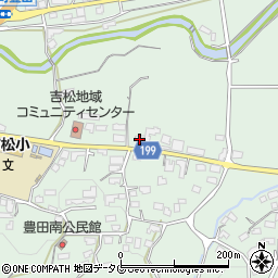 熊本県熊本市北区植木町豊田687周辺の地図