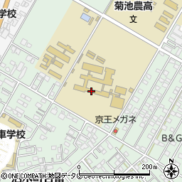 熊本県立菊池農業高等学校周辺の地図