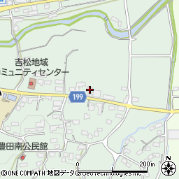 熊本県熊本市北区植木町豊田691周辺の地図