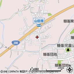 熊本県玉名市山田1556周辺の地図