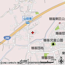 熊本県玉名市山田1585周辺の地図