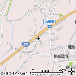 熊本県玉名市山田1553周辺の地図