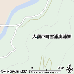 長崎県西海市大瀬戸町雪浦奥浦郷周辺の地図