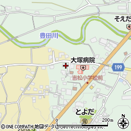 熊本県熊本市北区植木町豊田606周辺の地図