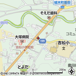 熊本県熊本市北区植木町豊田622周辺の地図