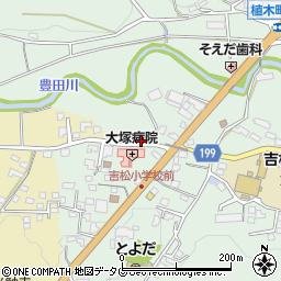 熊本県熊本市北区植木町豊田621-1周辺の地図