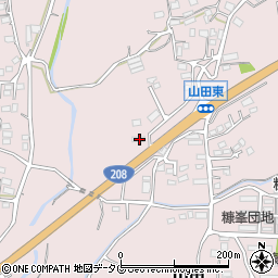 熊本県玉名市山田1543周辺の地図