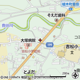 熊本県熊本市北区植木町豊田623周辺の地図