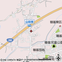 熊本県玉名市山田1580周辺の地図