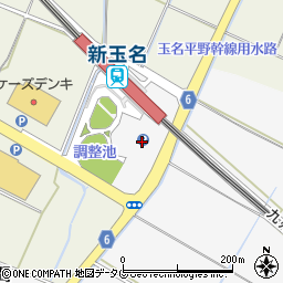 新玉名駅第１駐車場周辺の地図