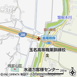 富尾入口周辺の地図
