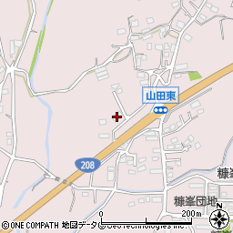 熊本県玉名市山田1542周辺の地図