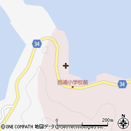 愛媛大学南予水産研究センター　西浦ステーション周辺の地図