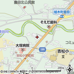 熊本県熊本市北区植木町豊田628周辺の地図