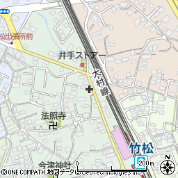 長崎県大村市竹松本町1029-16周辺の地図