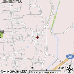 熊本県玉名市山田1702周辺の地図