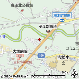 熊本県熊本市北区植木町豊田647周辺の地図