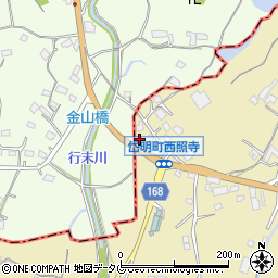 熊本県玉名市岱明町西照寺942周辺の地図