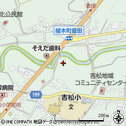 熊本県熊本市北区植木町豊田649-1周辺の地図