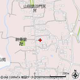 熊本県玉名市山田168周辺の地図