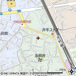 長崎県大村市竹松本町1004-5周辺の地図