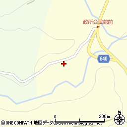 大分県竹田市荻町政所585-1周辺の地図