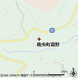 熊本県山鹿市鹿央町霜野周辺の地図