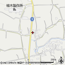 熊本県熊本市北区植木町清水1387-1周辺の地図