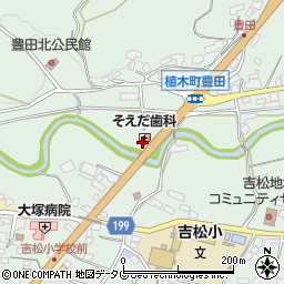 熊本県熊本市北区植木町豊田1419周辺の地図