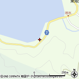 愛媛県南宇和郡愛南町岩水1450周辺の地図