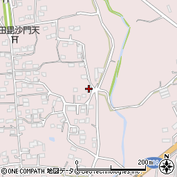 熊本県玉名市山田1691-2周辺の地図