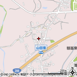 熊本県玉名市山田1434周辺の地図