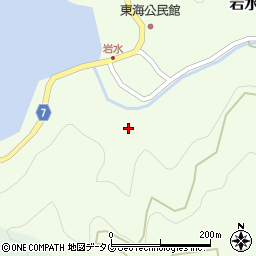 愛媛県南宇和郡愛南町岩水1379周辺の地図