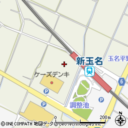 新玉名駅第２駐車場周辺の地図