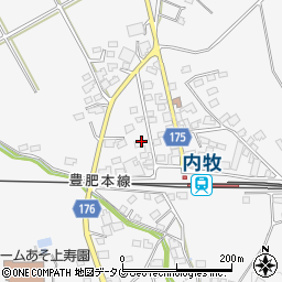 阿蘇市立　乙姫保育園周辺の地図