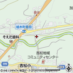 熊本県熊本市北区植木町豊田818周辺の地図