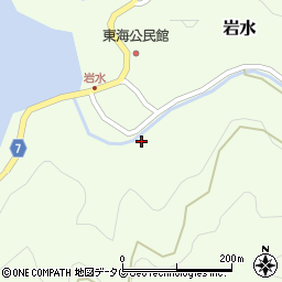 愛媛県南宇和郡愛南町岩水1237周辺の地図