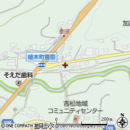 熊本県熊本市北区植木町豊田829周辺の地図