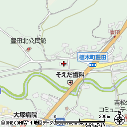 熊本県熊本市北区植木町豊田1414周辺の地図