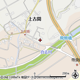 熊本県菊池市上古閑940周辺の地図