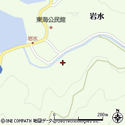 愛媛県南宇和郡愛南町岩水1235周辺の地図