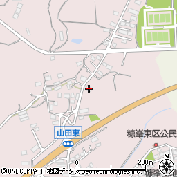 熊本県玉名市山田1381周辺の地図