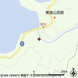 愛媛県南宇和郡愛南町岩水1433周辺の地図